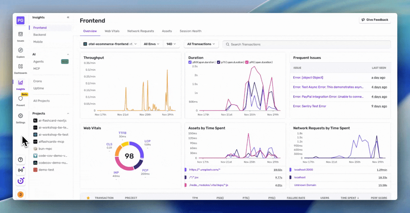 Sentry OTLP Endpoints